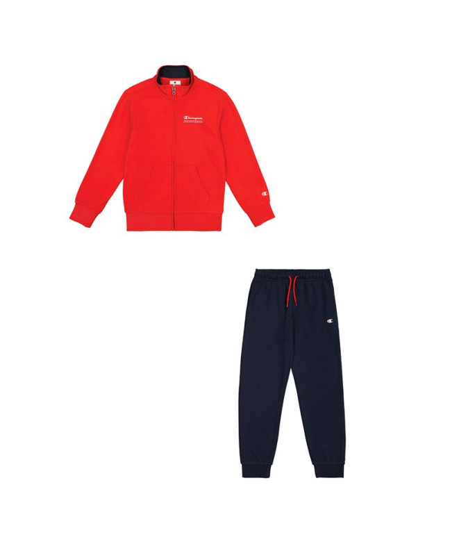 Chándal Champion Full Zip Suit Niño Rojo/Marino