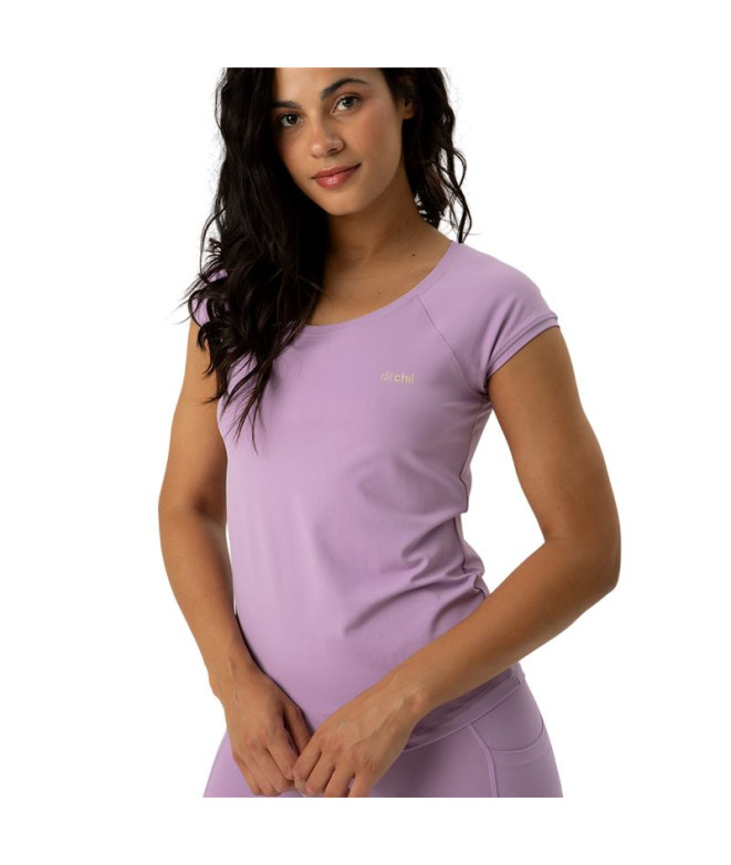 Camiseta de Fitness Ditchill T-Shirt Ease Mujer Lila
