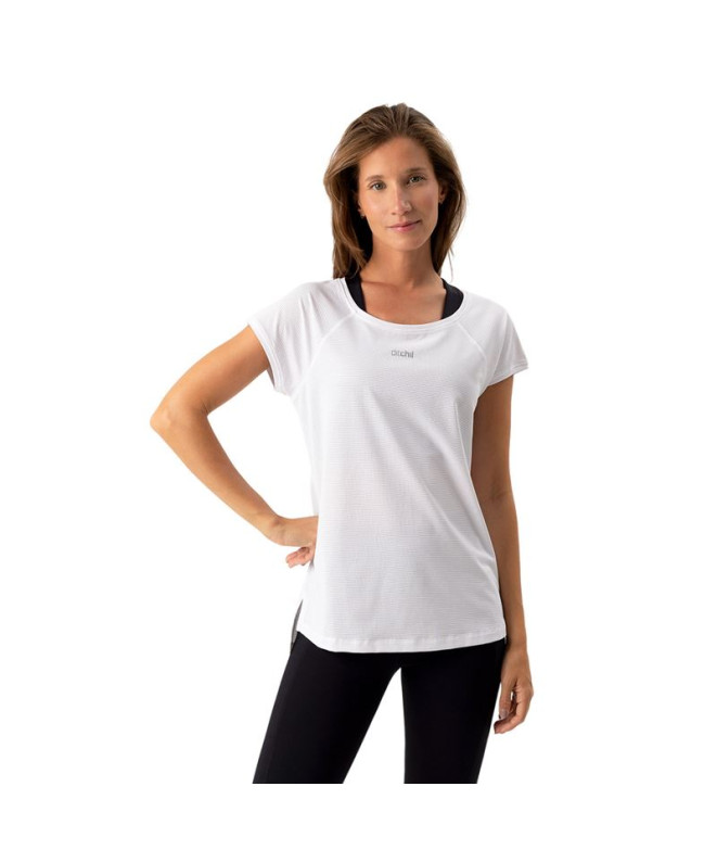Camiseta de Fitness Ditchill T-Shirt Ariana Mujer Blanco