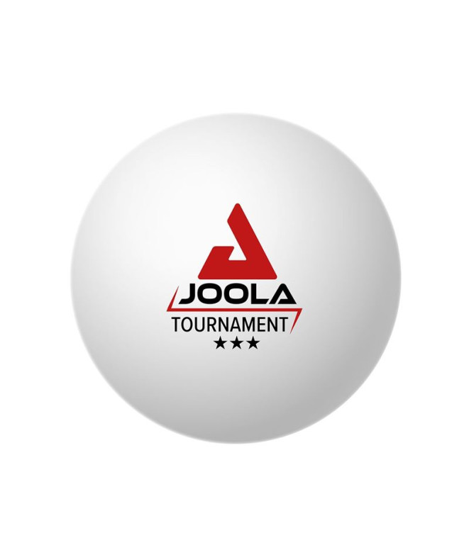 Pelotas de Ping-Pong Joola Tournament 3Star 12uds Blanco