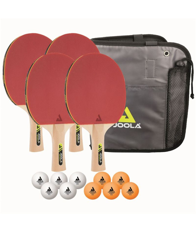 Pack Pala de Ping-Pong Joola Set Family (4s / 10 ) Rojo