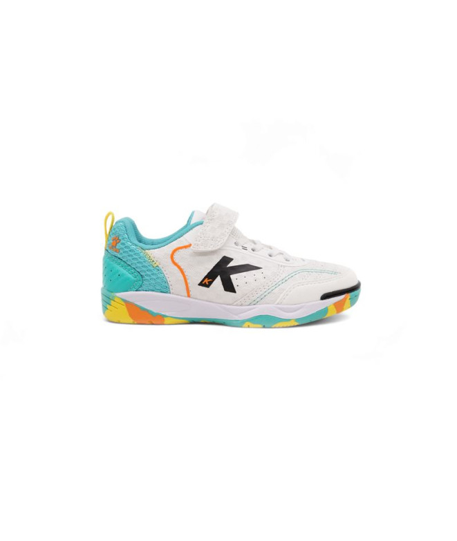 Zapatillas Kelme Goleiro Kids Elastic Infantil Blanco