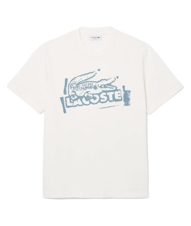 Camiseta Lacoste Tee-Shirt Hombre Blanco Roto