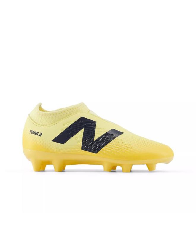 Botas de Fútbol New Balance Tekela Magique Fg V4+ Infantil Amarillo