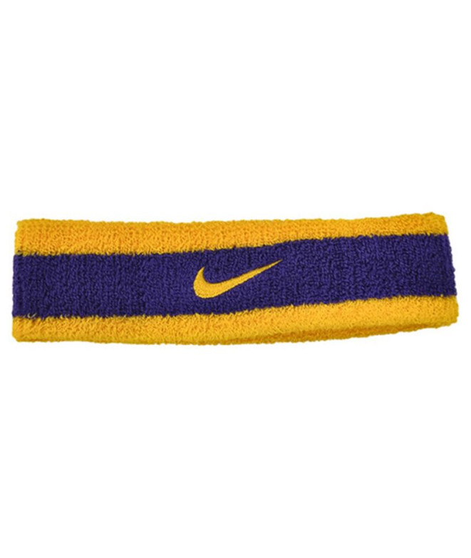 Cinta de Pelo de Fitness Nike Swoosh Headband Oro Morado