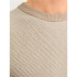 Sudadera Jack and Jones Jjeglobe Knit Neck Hombre Oatmeal