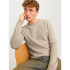 Sudadera Jack and Jones Jjeglobe Knit Neck Hombre Oatmeal