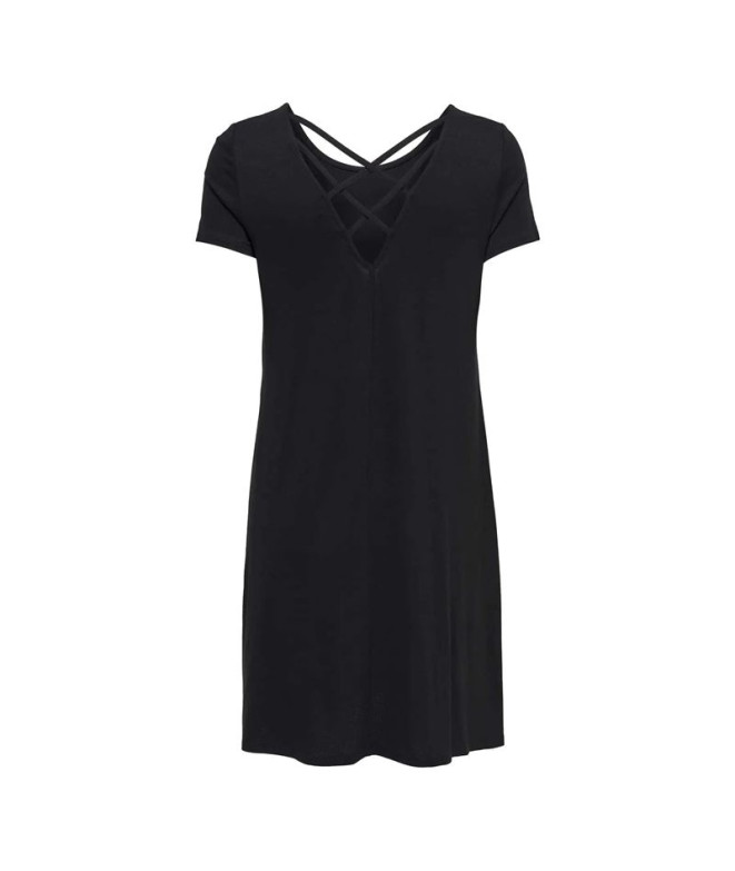 Vestido Only Onlbera Back Lace Up S/S Noos...