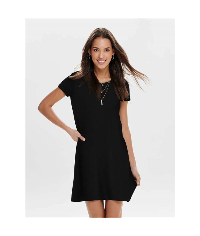Vestido Only Onlbera Back Lace Up S/S Noos...
