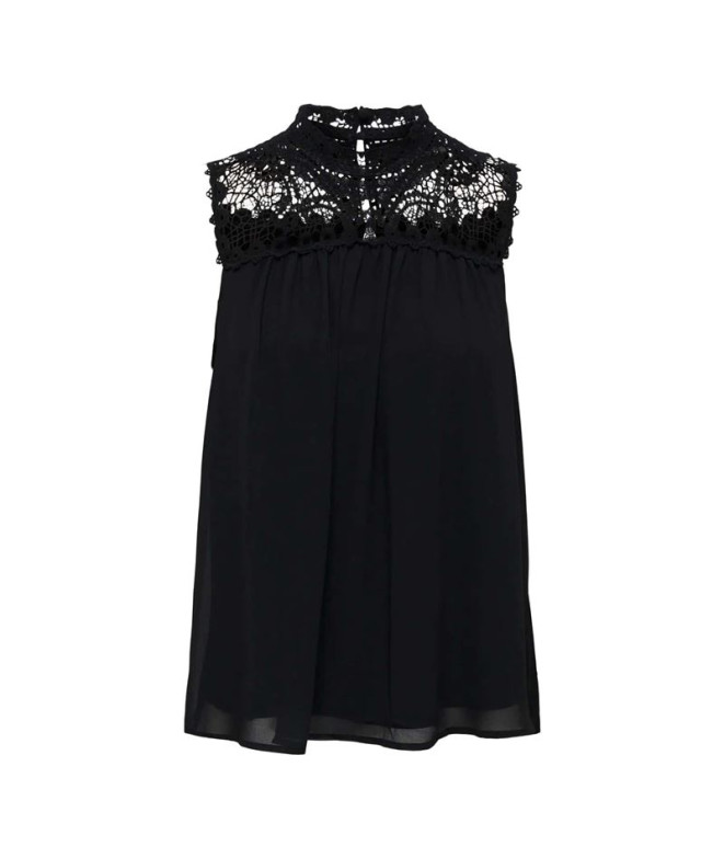 Camiseta Only Onlnew Cat S/L Noos Black Mujer