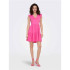 Vestido Only Onlmay Cap Sleev Fril Noos Shocking Pink Mujer