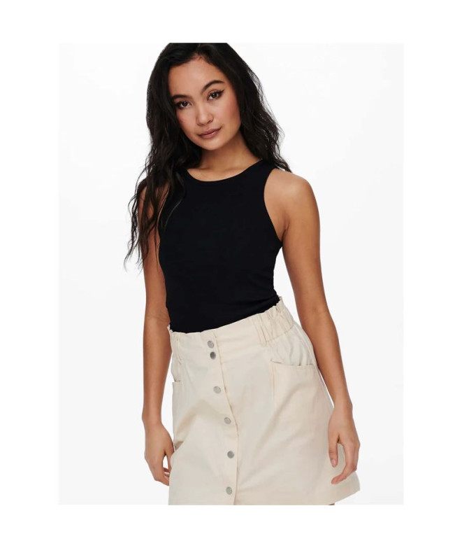 Camiseta Only Onlkenya Life Rib Tank Noos Black...