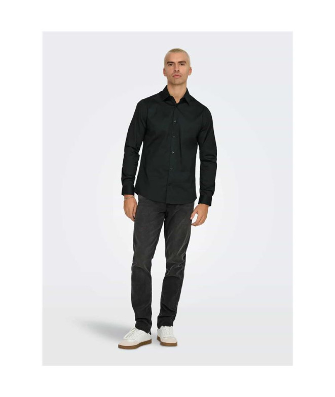 Camisa Only & Sons Onsjordan Life Twill Ls Noos...