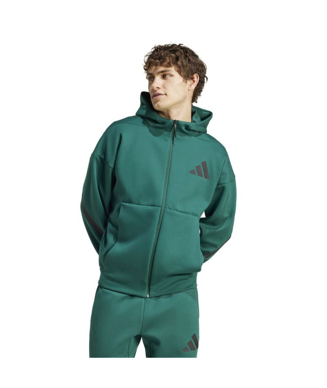Chaqueta adidas Z.N.E. Full Zip Hombre Verde...