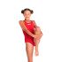 Fato de banho de Natação Arena Team Swimsuit Swim Infantil Vermelho/Branco