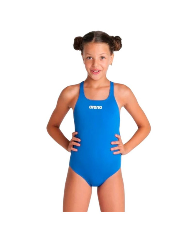 Bañador de Natación Arena Team Swimsuit Swim Infantil Azul/Blanco