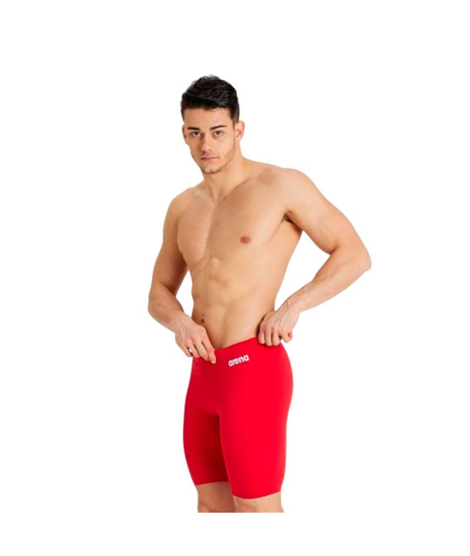 Bañador de Natación Arena Team Swim Jammer Hombre Rojo/Blanco