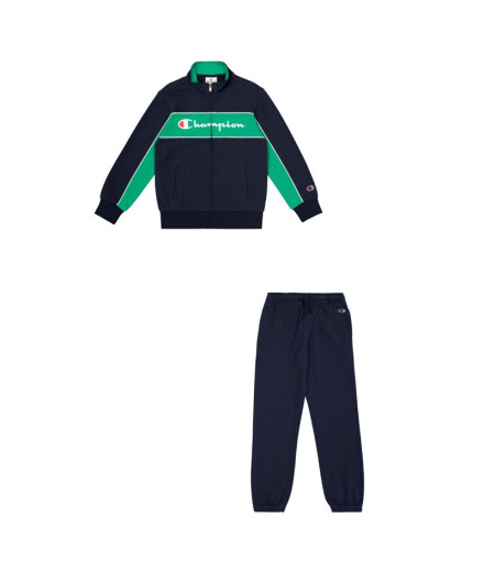 Chándal Champion Full Zip Suit Niño Azul Marino Chándal Champion Full Zip Suit Niño Azul Marino