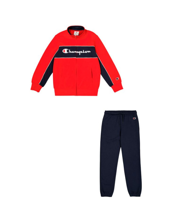 Chándal Champion Full Zip Suit Niño Rojo