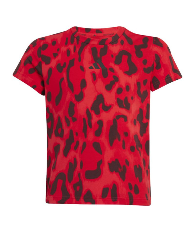 Camiseta Adidas Jg Future Icons Aop Niña Rubí puro/Escarlata mejorado/Rubí Aurora/Negro