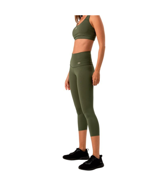 Mallas de Fitness Ditchill Cropped Legging Magny Mujer Verde