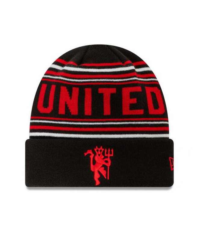 Gorro Deportivo New Era Escudo del Manchester United Negro/rojo