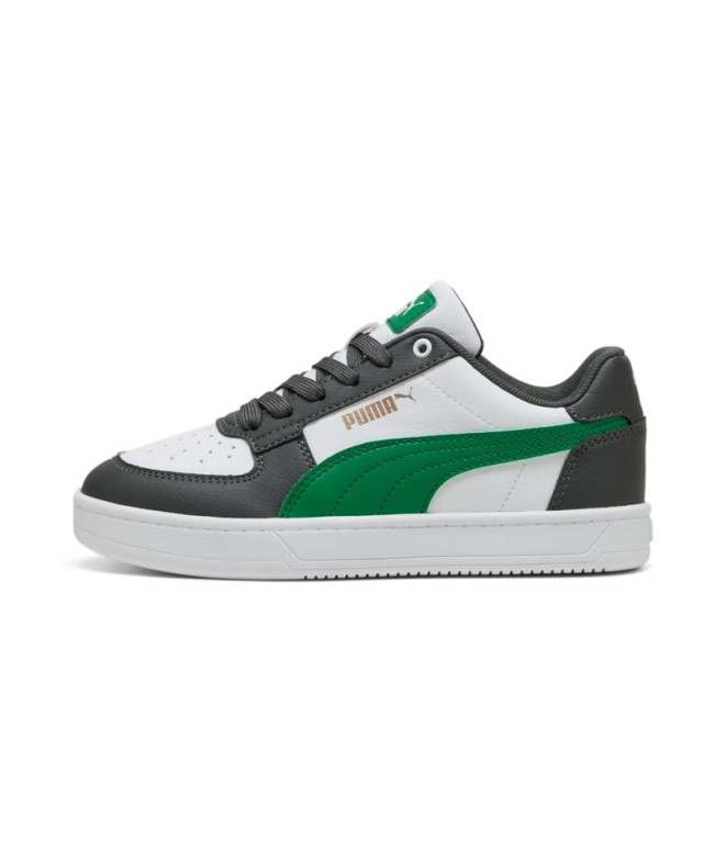 Zapatillas Puma Caven 2.0 Infantil Gris sombra/Verde archivo/Blanco