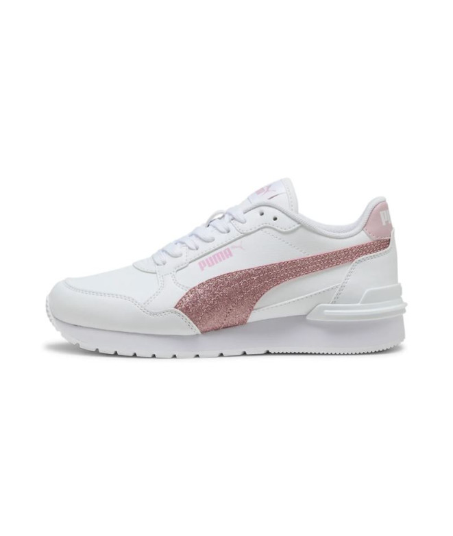 Zapatillas Puma St Runner V4 Sl Glit Niña Blanco/Cobre Rosa/Rosa Malva