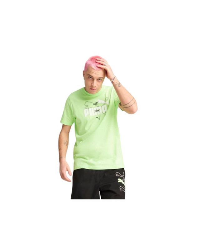 Camiseta Puma Essentials Logo Lab Summer Hombre Spring Fern