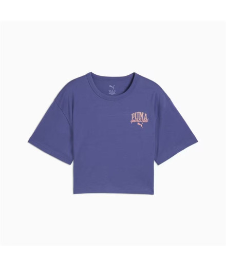 Camiseta Puma Class G Menina Cristal azul