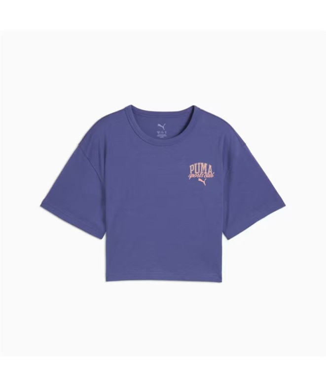 Camiseta Puma Class G Niña Cristal azul