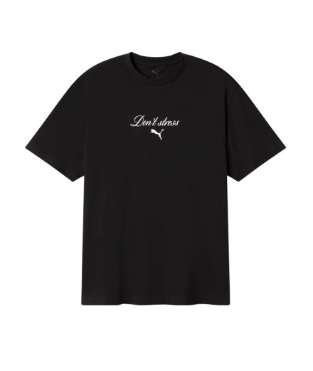 Camiseta Puma MEssentialsage Graphic, Preto Homem