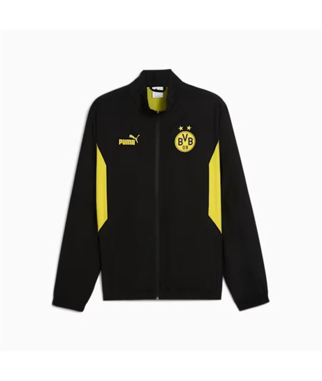 Chaqueta de Fútbol Puma Borussia Dortmund Ftblarchive Jack Hombre Negro