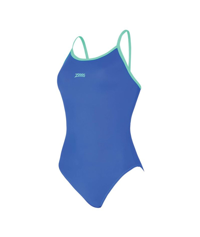 Bañador de Natación Zoggs Kona Triback Mujer Royal/Mint