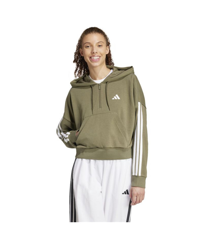 Moletom Adidas 3Bandas French Terry Qz Hd...