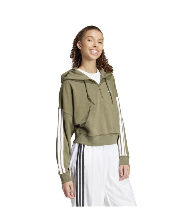 Moletom Adidas 3Bandas French Terry Qz Hd...