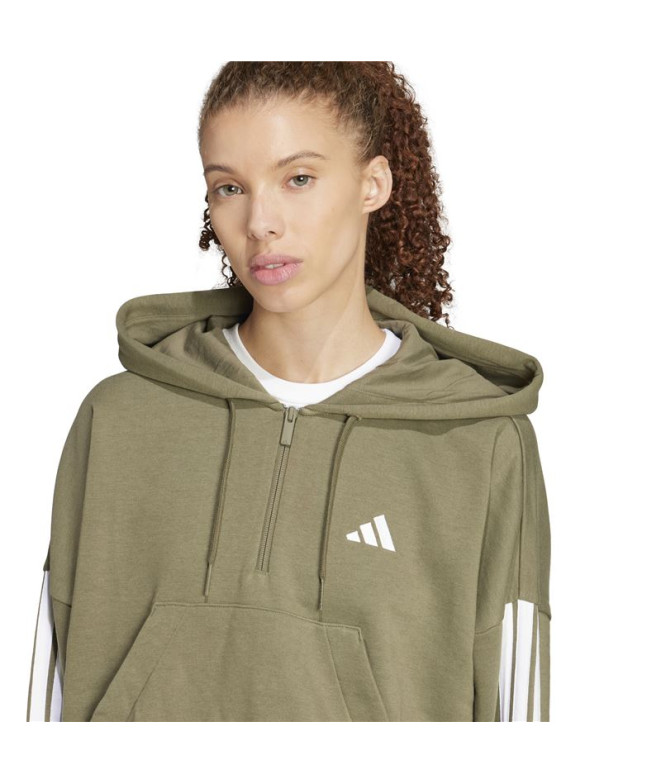 Moletom Adidas 3Bandas French Terry Qz Hd...