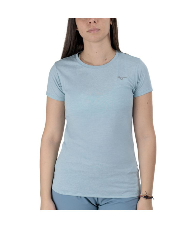 Camiseta de Fitness Mizuno Impulse Core Tee Mujer Azul claro