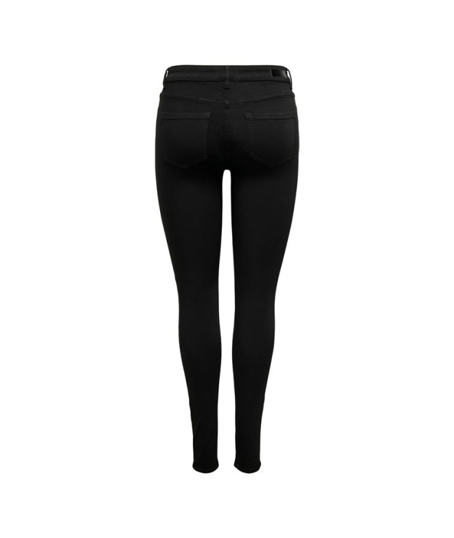 Pantalón Only Onlblush Mid Sk 4Everblk Dnm...