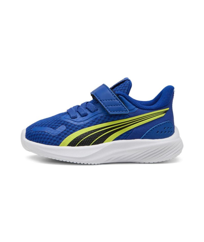 Zapatillas Puma Pounce Ac+ Inf Infantil Azul vivo/Limón Sherbert/Blanco
