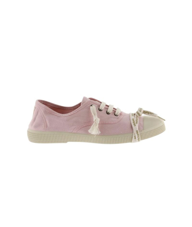 Zapatillas Victoria Inglesa Lona Tintada Drec Rosa