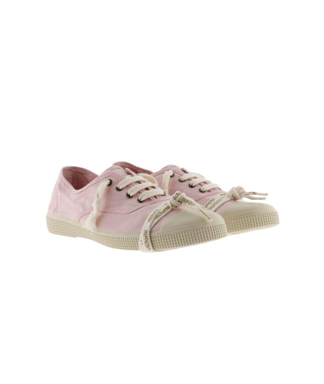 Zapatillas Victoria Inglesa Lona Tintada Drec Rosa