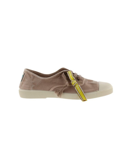 Zapatillas Victoria Lona Envejecida D Marrón