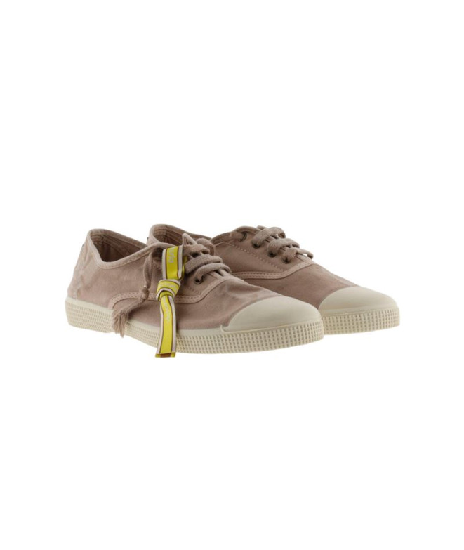 Zapatillas Victoria Lona Envejecida D Marrón