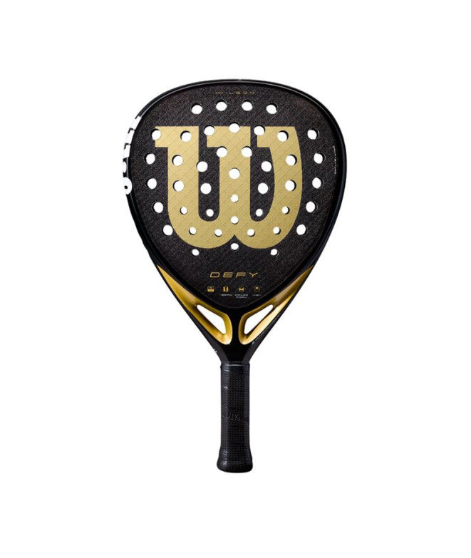 Pala De Padel Wilson Defy V1 Padel 2 Negro/Oro/