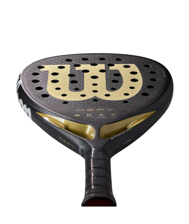 Pala De Padel Wilson Defy V1 Padel 2 Negro/Oro/