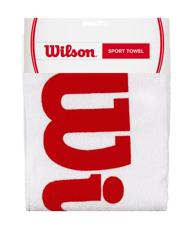 Toalla de Tenis Wilson Sport Blanco/Rojo