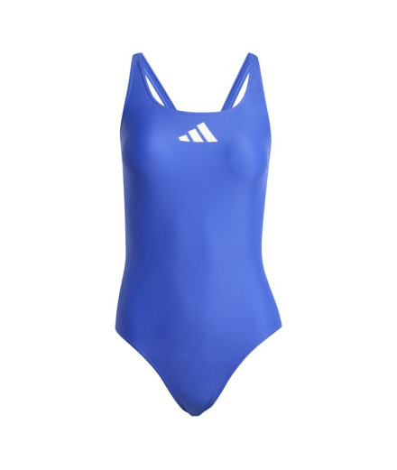Bañador de Natación adidas 3 Bars Suit Mujer Azul