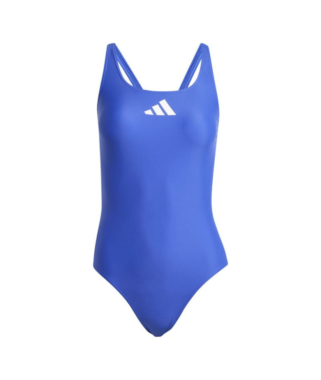 Bañador de Natación adidas 3 Bars Suit Mujer Azul