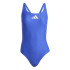 Fato de banho de Natação adidas 3 Bars Suit Mulher Azul